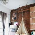 DIY hanging cradle for a baby Hanging crib for a baby